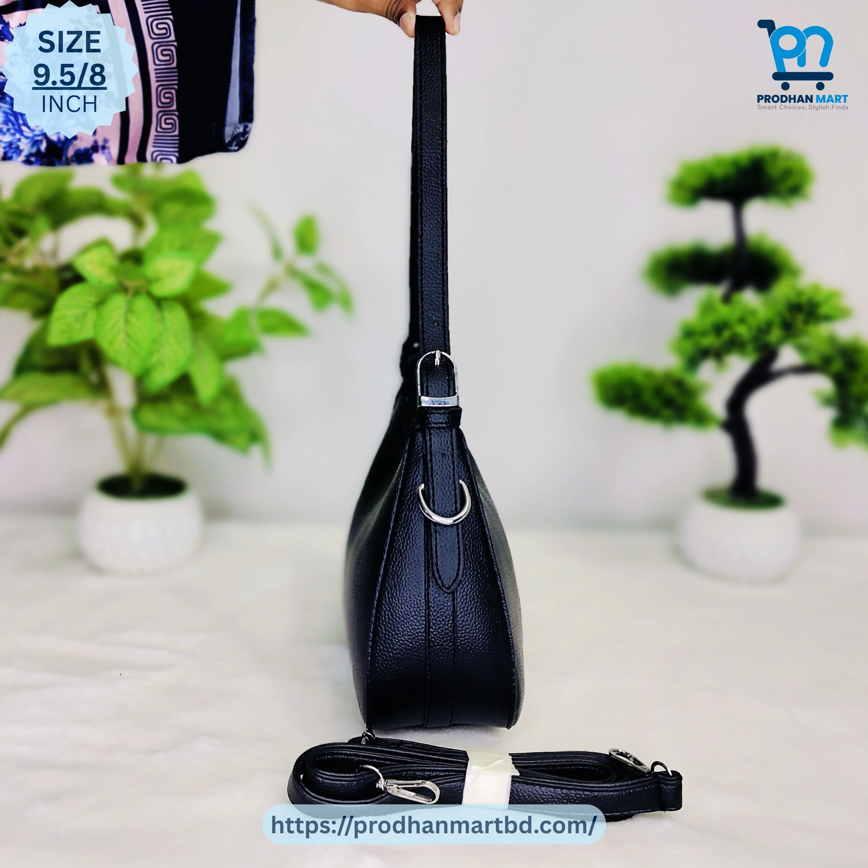 Underarm Shoulder Bag (Black Color)