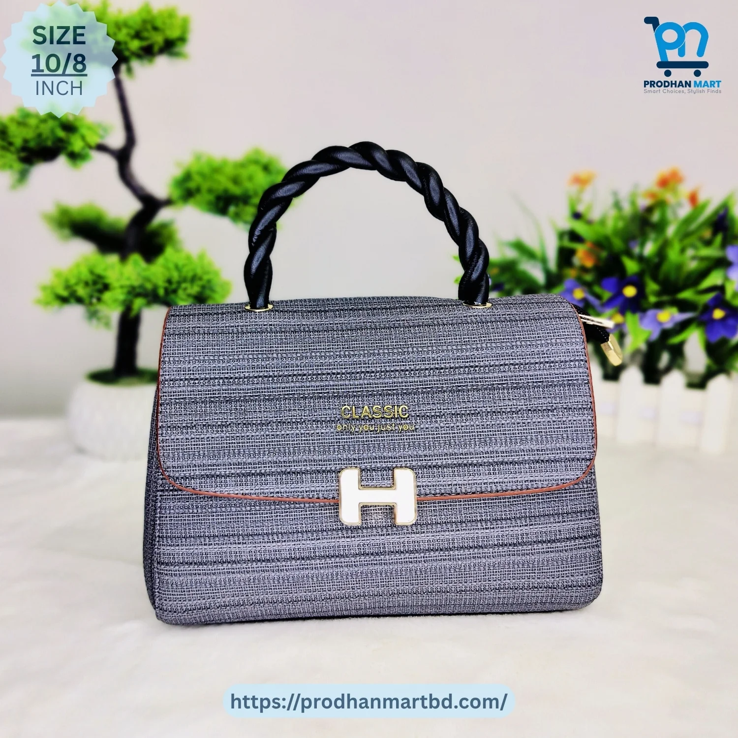 Stylish Shoulder Handbag (Dark Gray Color) Stylish Shoulder Handbag (Dark Gray Color)