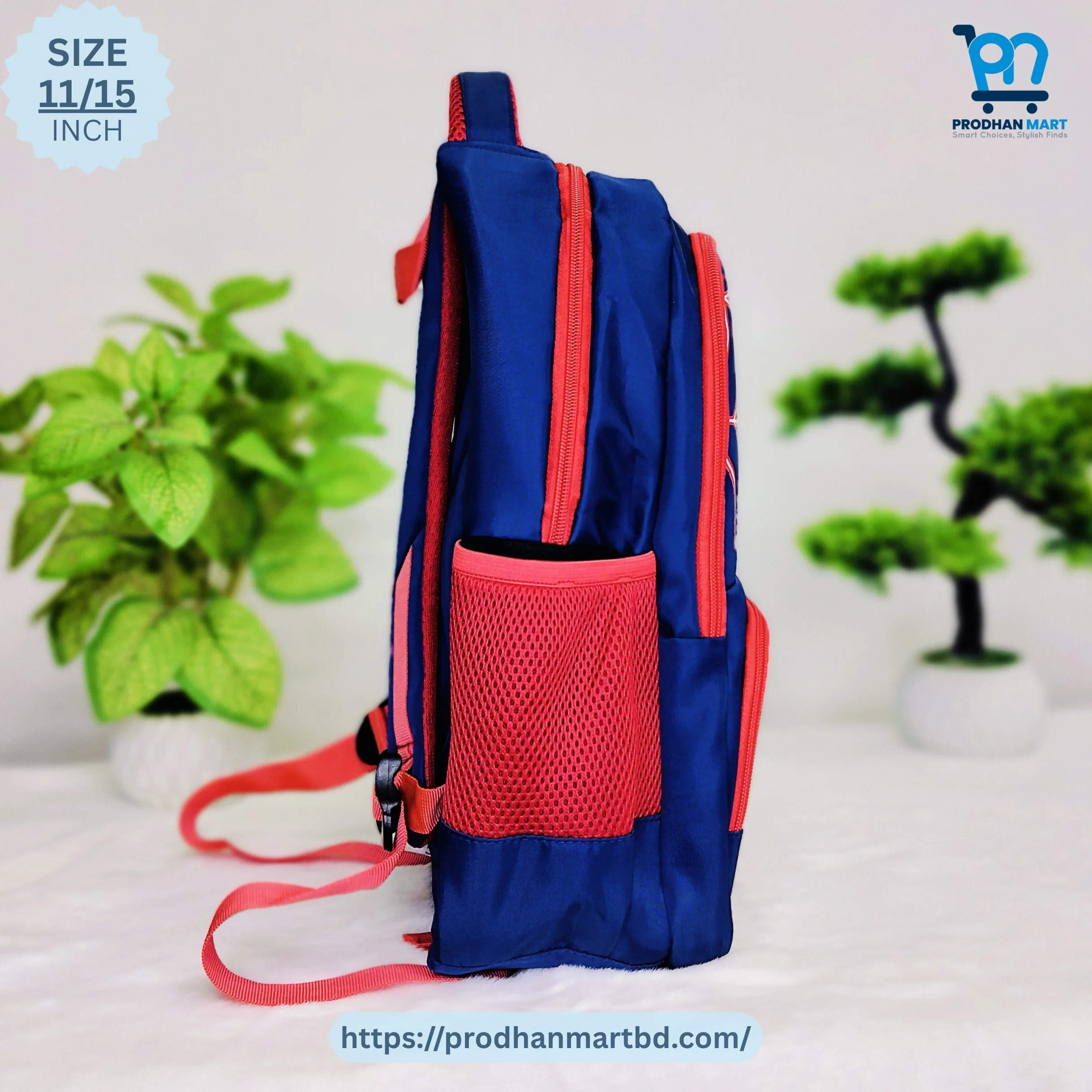 (Class 0-3) Spider Man School Bag (Navy Blue Color)