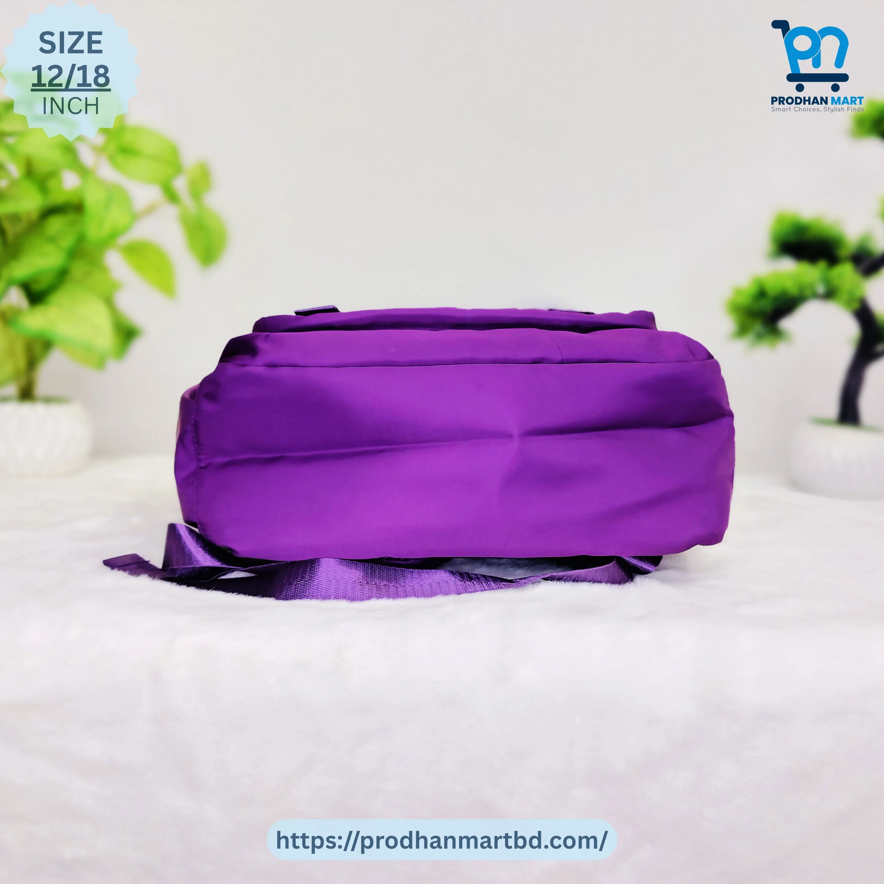 (Class 5-10) School Bag (Dark Purple Color)