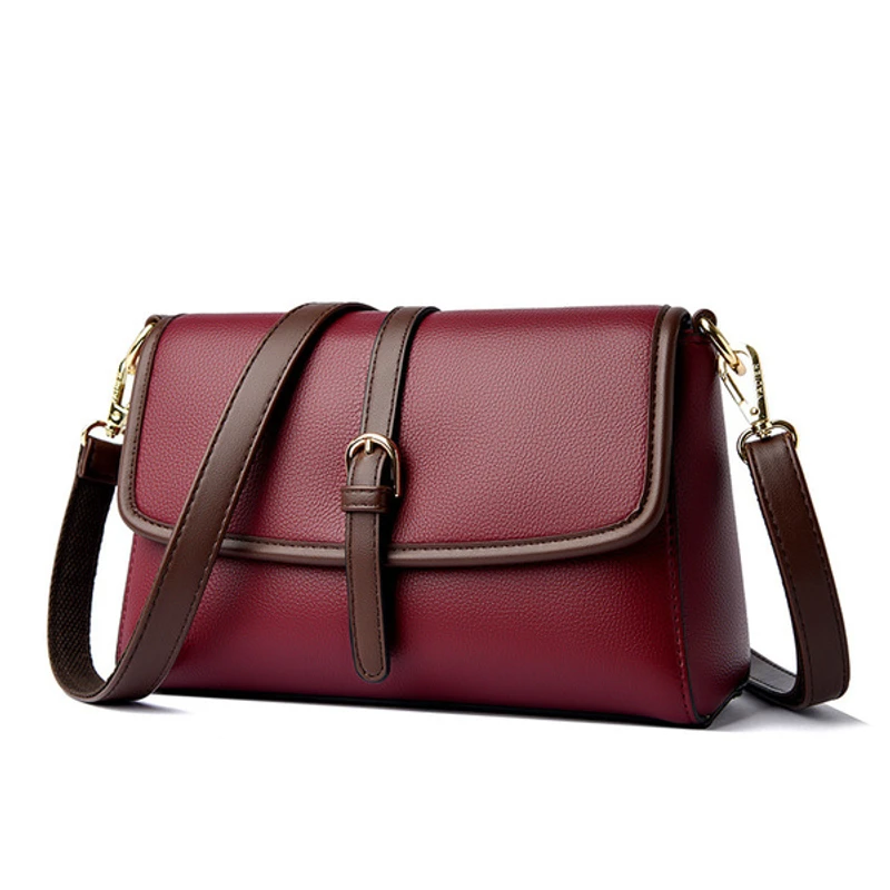 Soft PU Leather Handbag for Ladies (Maroon Color) Soft PU Leather Handbag for Ladies (Maroon Color)