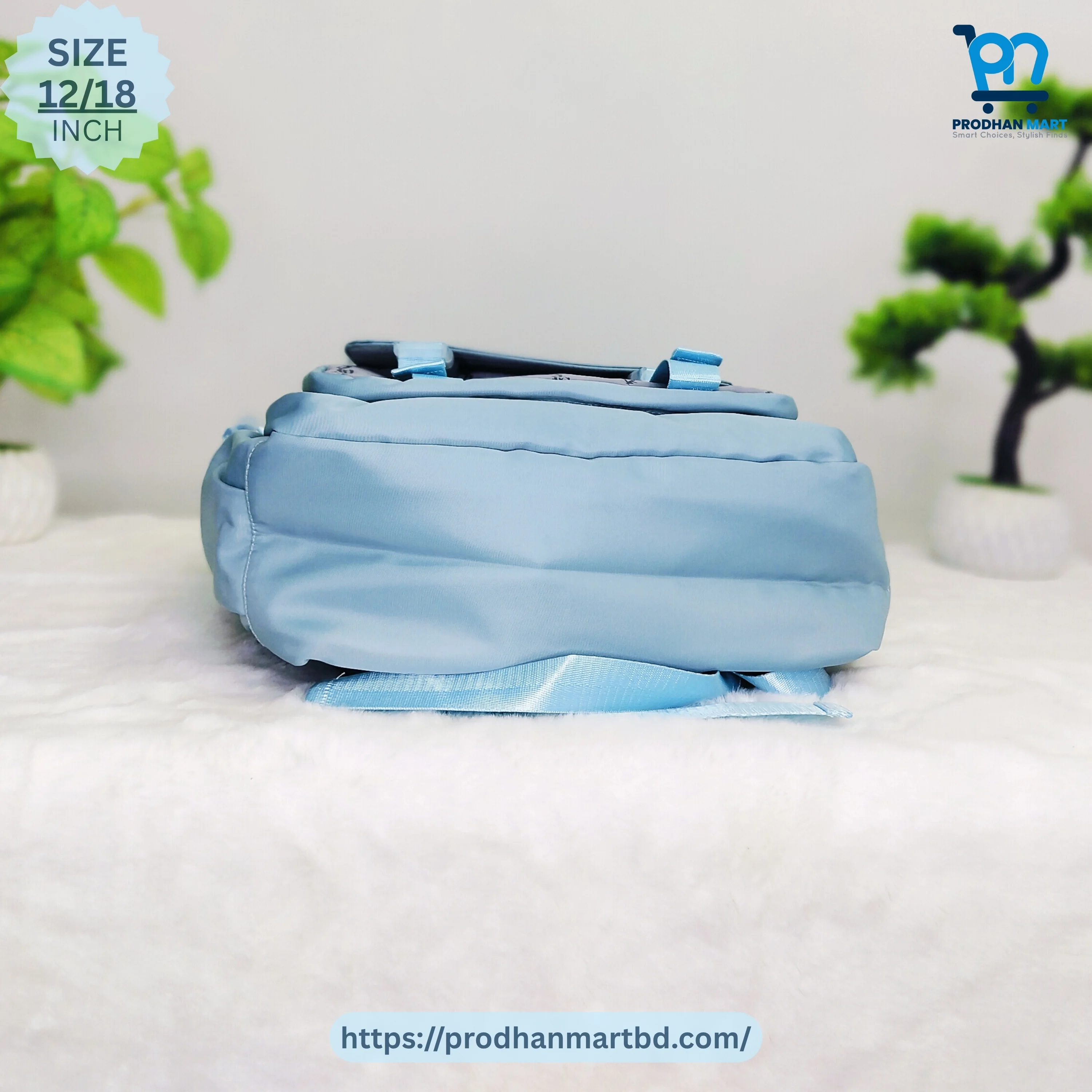 (Class 5-10) School Bag (Sky Blue Color)