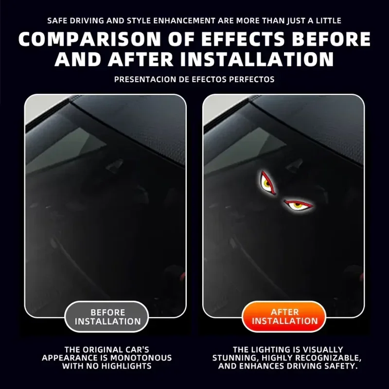 Devil Eye Solar Powered Window LED Light Devil Eye Solar Powered Window LED Light