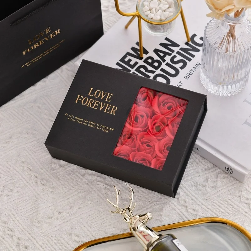 Love Forever Rose Pearl Necklace Luxury Combo Gift With Bag
