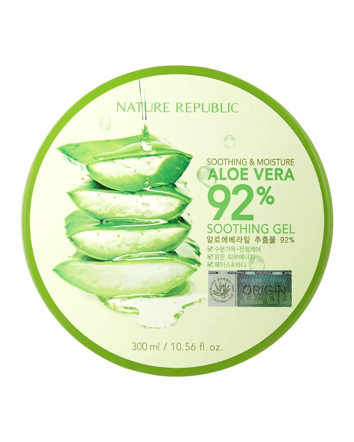 Nature Republic Soothing & Moisture Aloe Vera 92% Soothing Gel 300ml