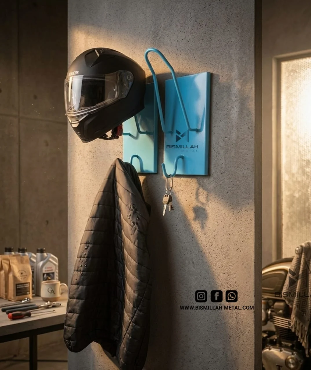 Wall hangging helmet rack-BM216 Wall hangging helmet rack-BM216