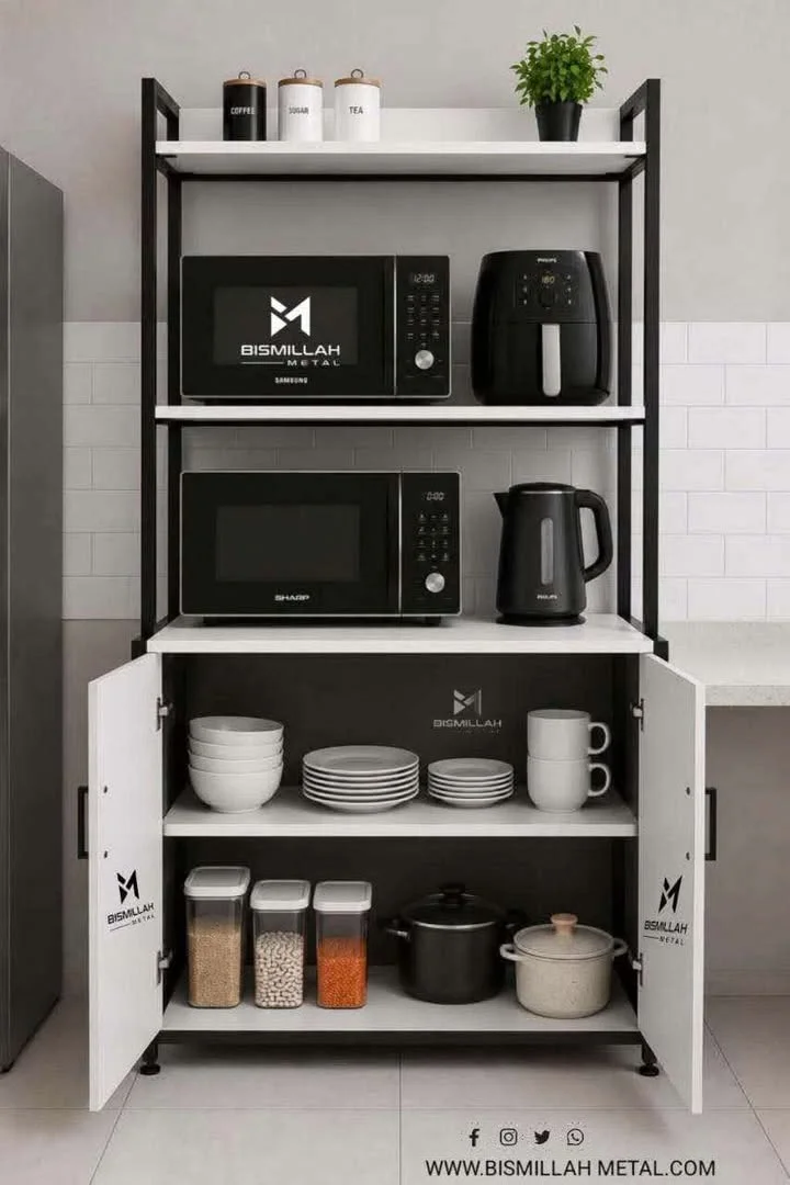 Long Cabinet With Double Oven Space - BM235