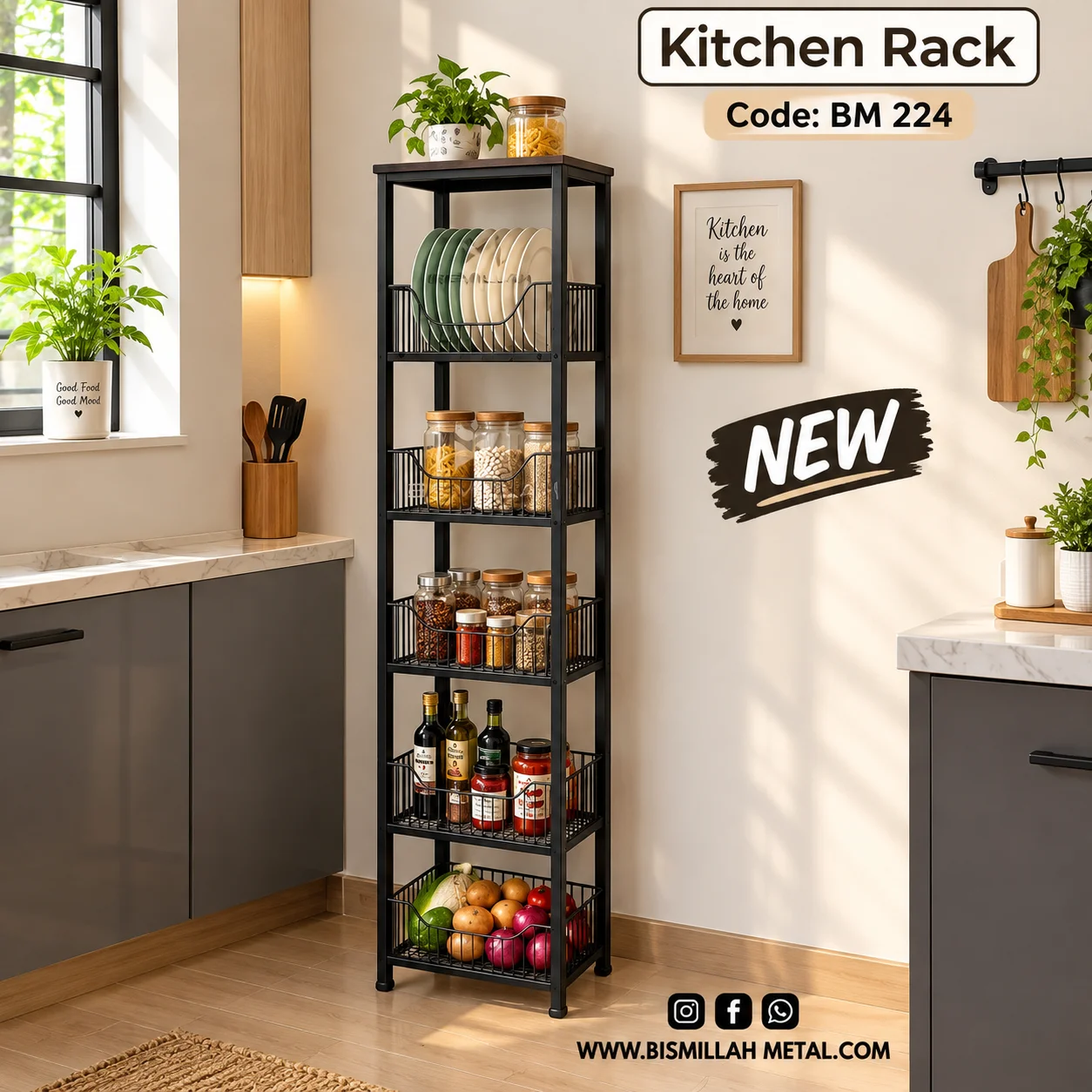Kitchen vegetable Rack - BM224