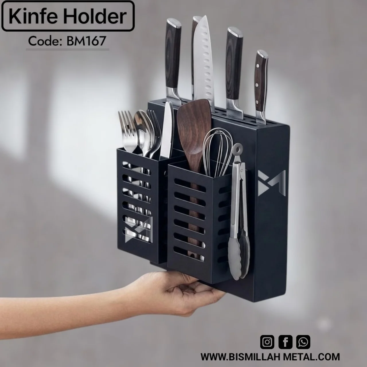 Wall Mounted knife holder - BM167