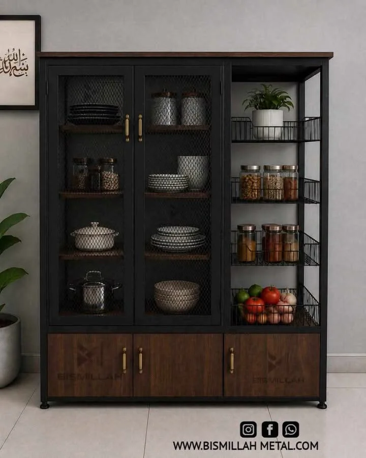 Multi Storage Kitchen Cabinet Dark - BM236