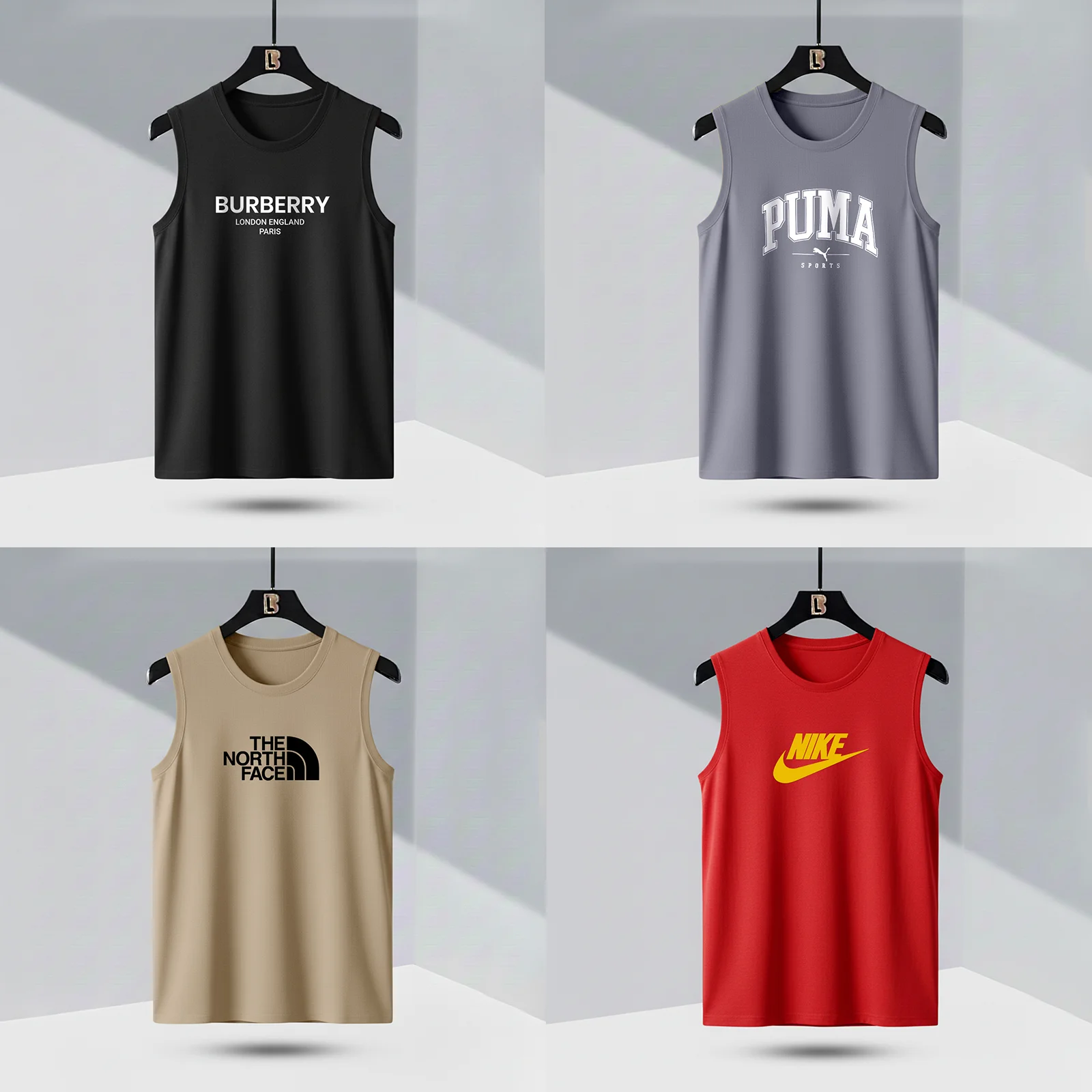 Stylish Sports 4 pcs Combo Tank Top