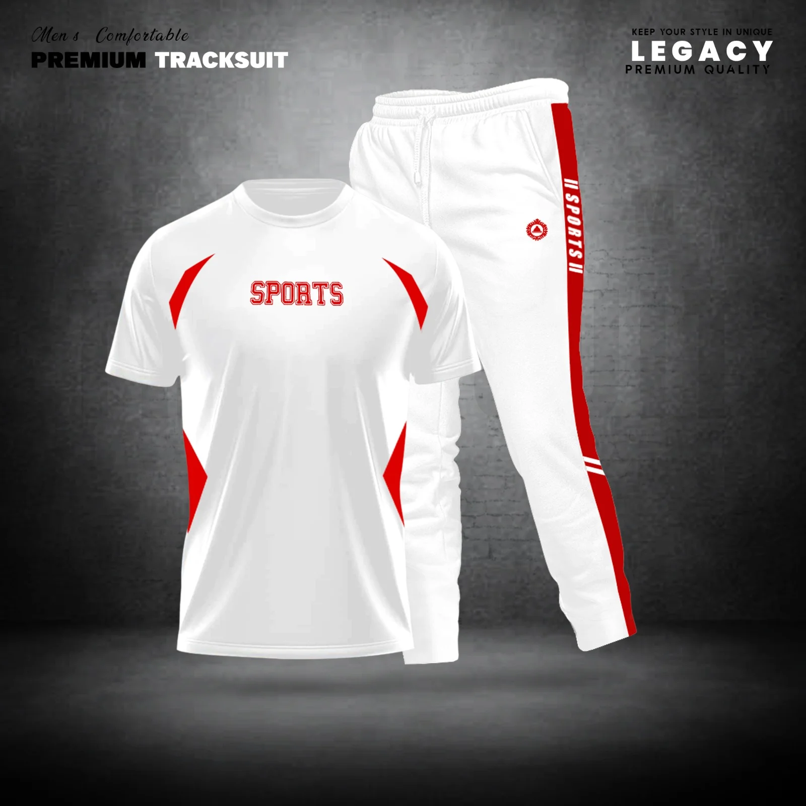 Stylish Sports Track Suit 2 pcs full Set