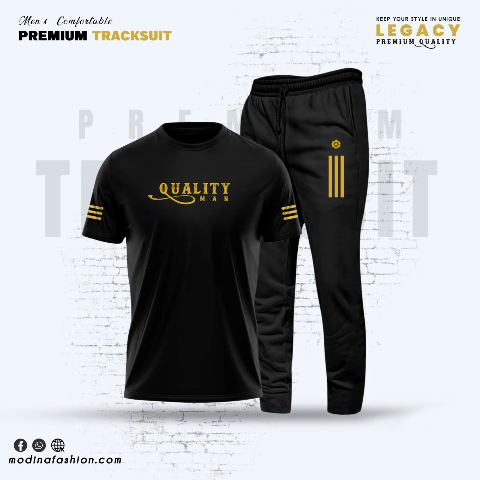 Stylish Sports Track Suit 2 pcs full Set