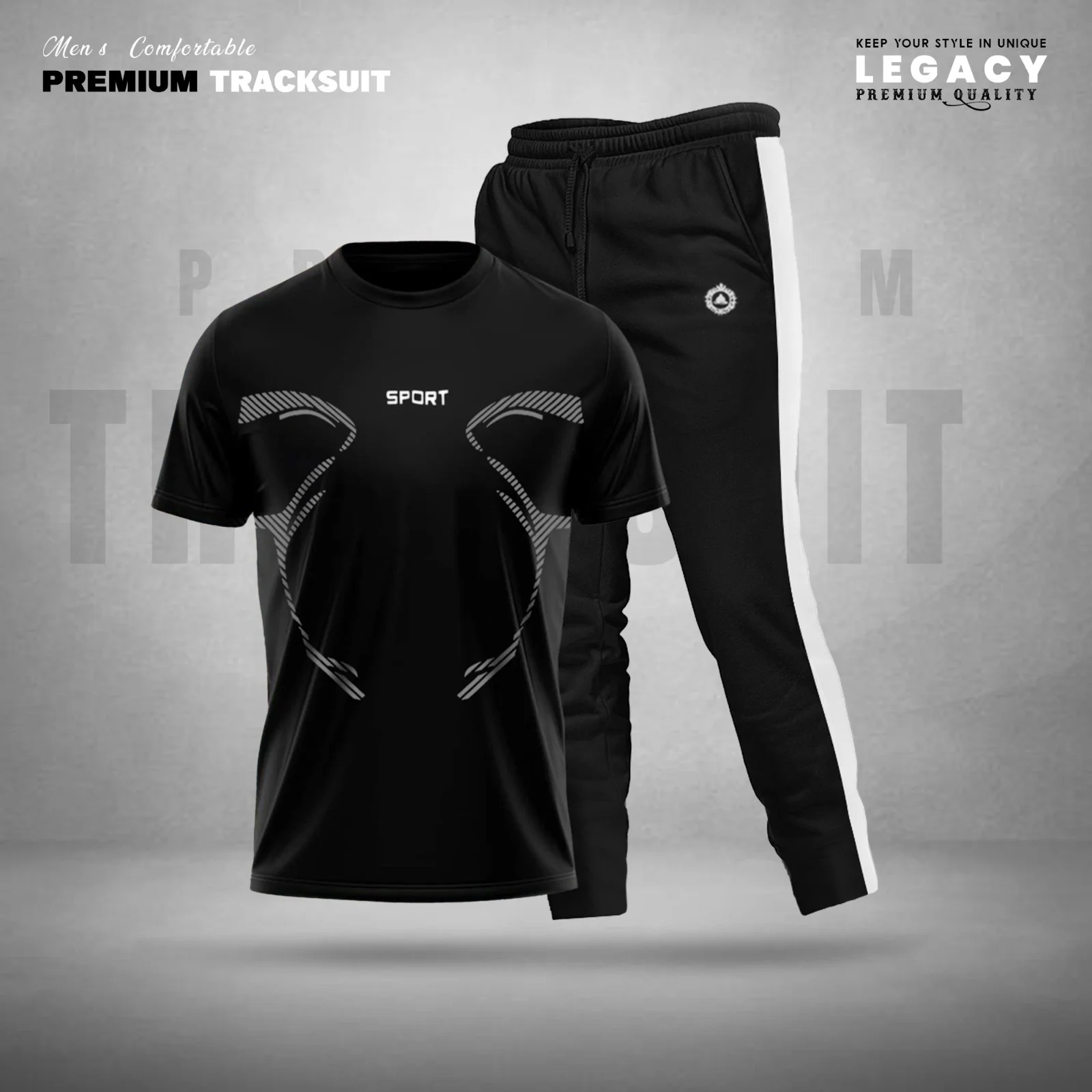 Stylish Sports Track Suit 2 pcs full Set