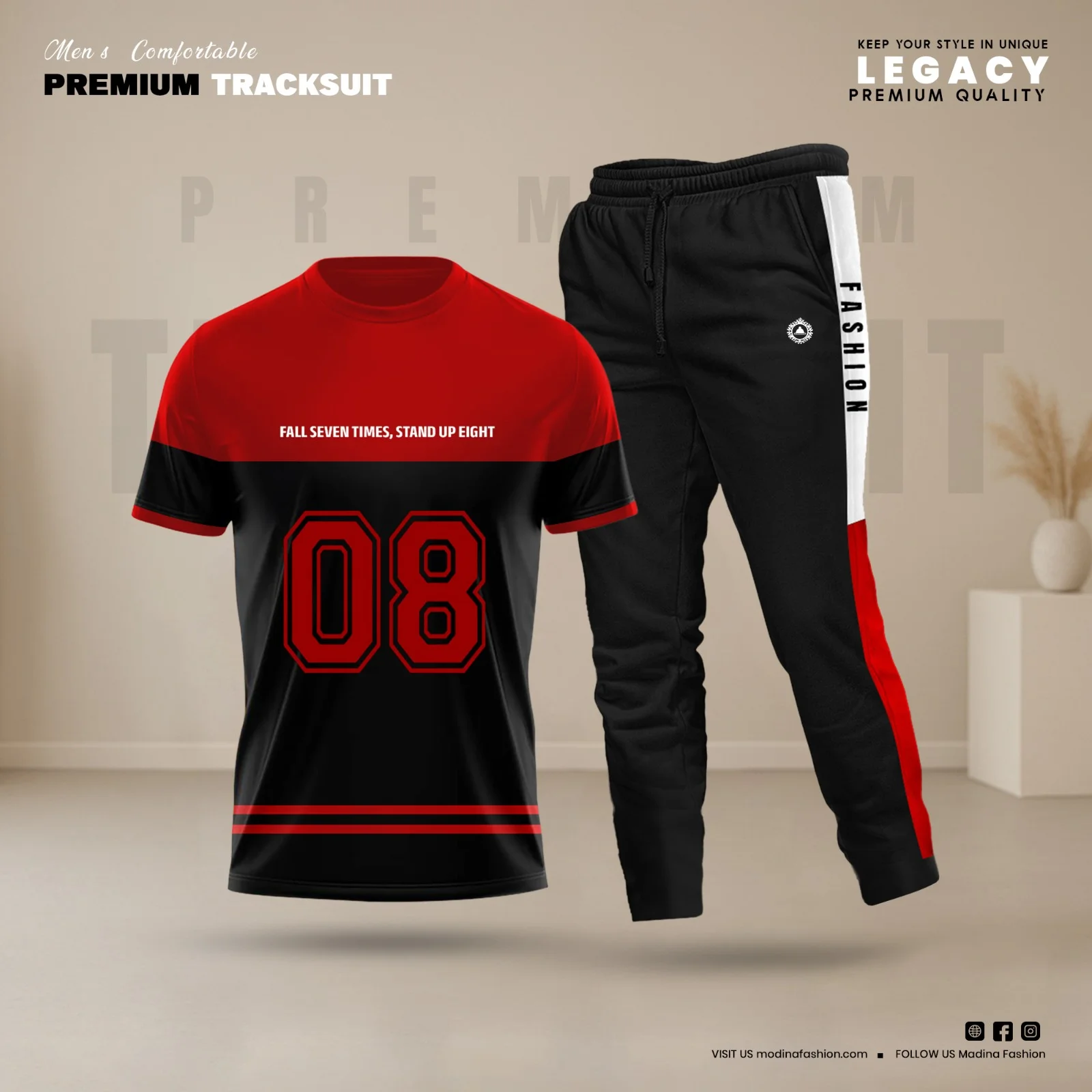 Stylish Sports Track Suit 2 pcs full Set