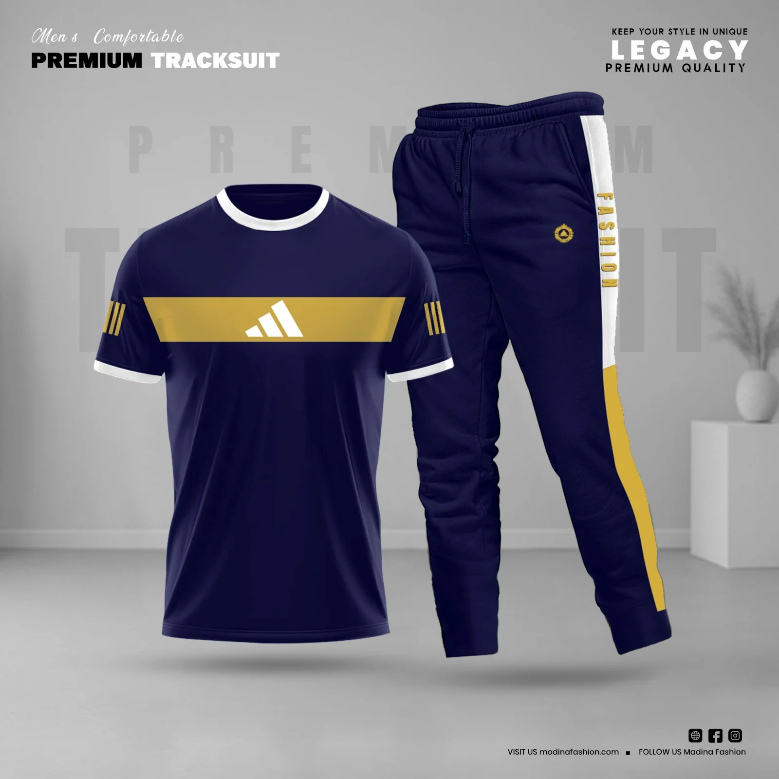 Stylish Sports Track Suit 2 pcs full Set