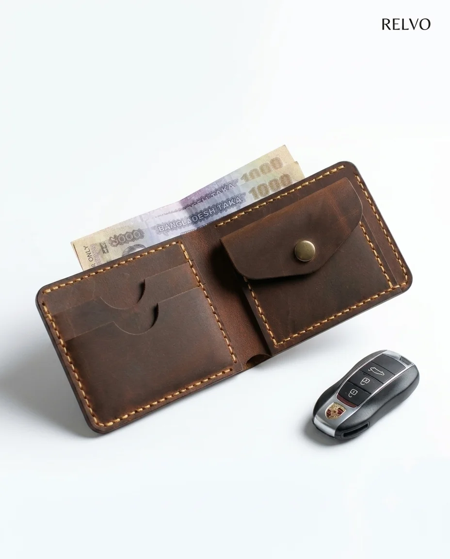 Vintage Handmade Leather Wallet Vintage Handmade Leather Wallet