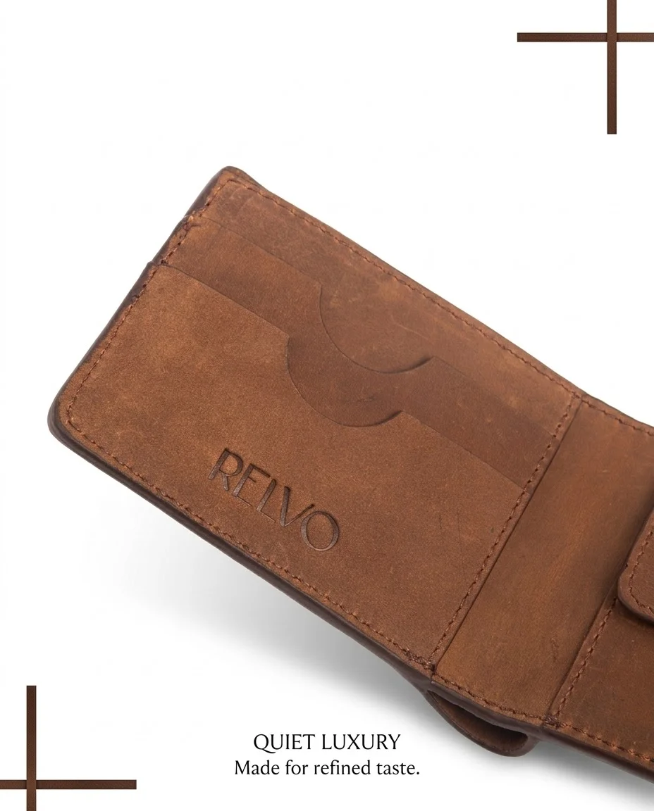 Vintage Oil Pull-Up Leather Wallet | Bi-Fold Vintage Oil Pull-Up Leather Wallet | Bi-Fold