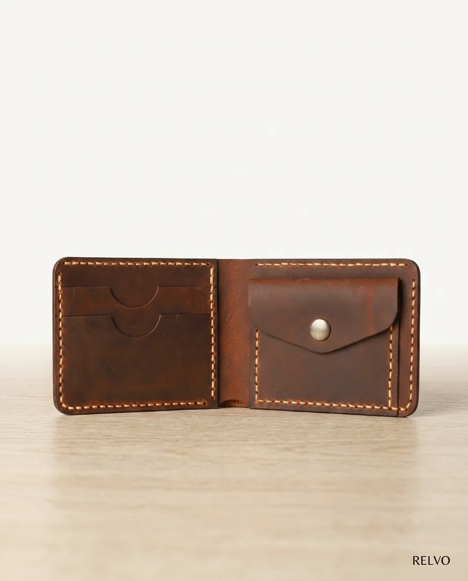 Vintage Handmade Leather Wallet Vintage Handmade Leather Wallet