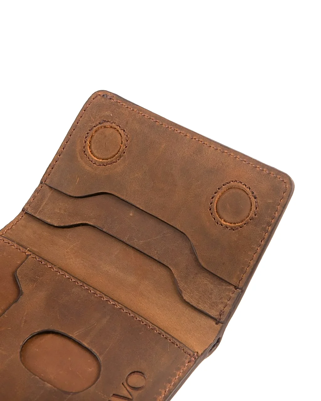 Vintage Oil Pull-Up Leather Wallet | Tri-Fold Vintage Oil Pull-Up Leather Wallet | Tri-Fold