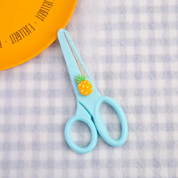 Cute Fruit Design Safety Scissors (Round Head) Cute Fruit Design Safety Scissors (Round Head)