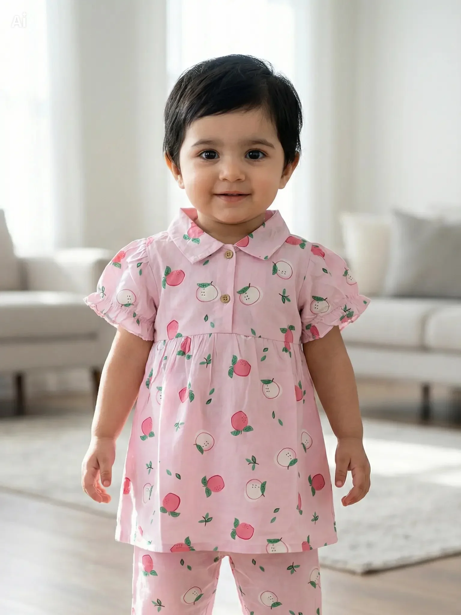 Extra Soft Linen Cotton Two-Piece Baby Girl Set (6 Months – 6 Years)এক্সট্রা সফট লিনেন কটন টু পিস সেট Extra Soft Linen Cotton Two-Piece Baby Girl Set (6 Months – 6 Years)এক্সট্রা সফট লিনেন কটন টু পিস সেট