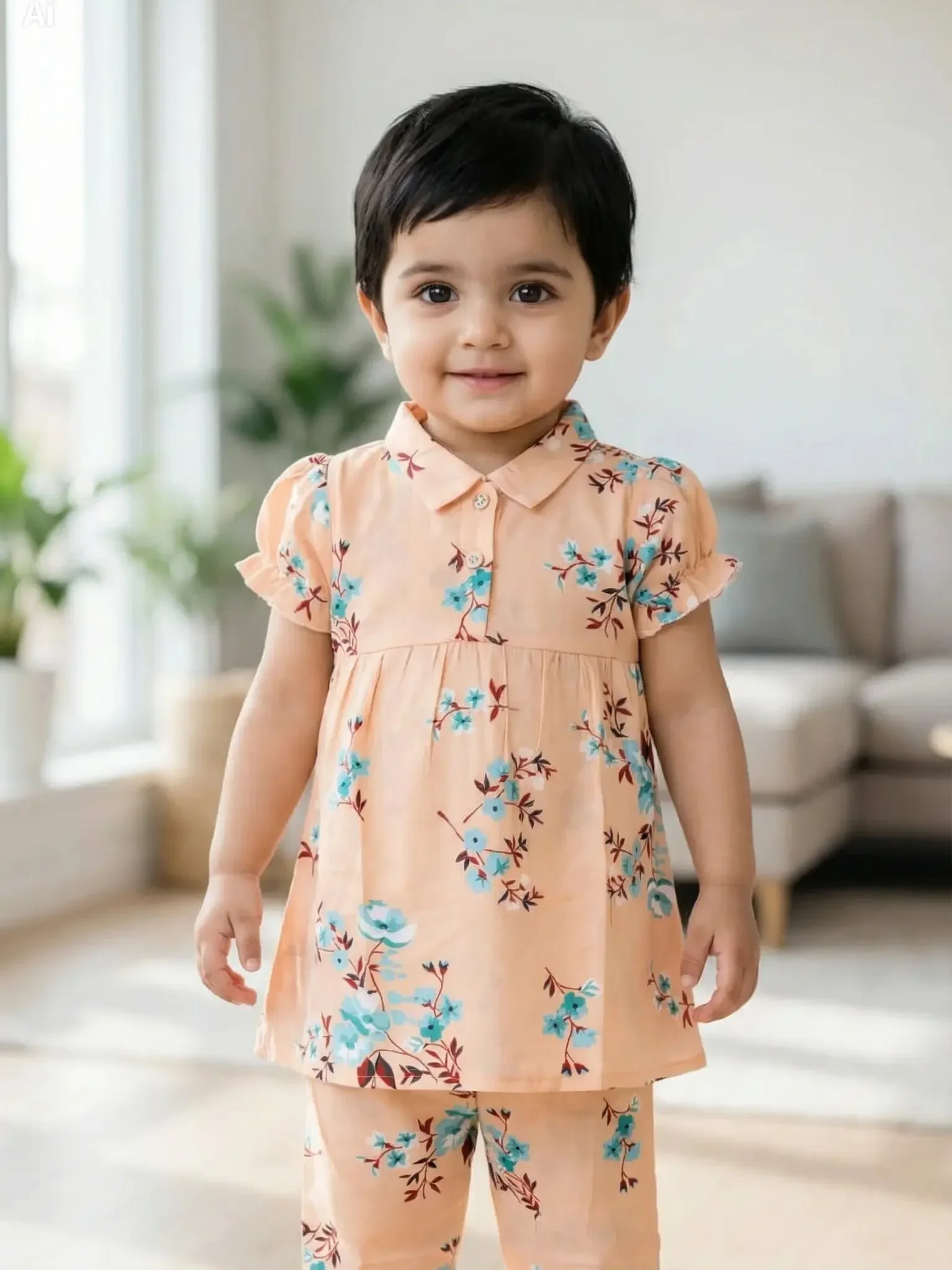 Extra Soft Linen Cotton Two-Piece Baby Girl Set (6 Months – 6 Years)এক্সট্রা সফট লিনেন কটন টু পিস সেট Extra Soft Linen Cotton Two-Piece Baby Girl Set (6 Months – 6 Years)এক্সট্রা সফট লিনেন কটন টু পিস সেট