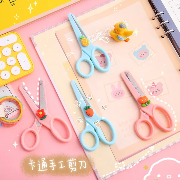 Cute Fruit Design Safety Scissors (Round Head)