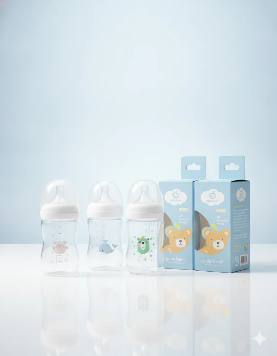 Applebear Wide Neck PP Plastic Feeding Bottle