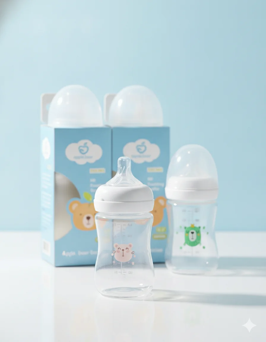 Applebear Wide Neck PP Plastic Feeding Bottle