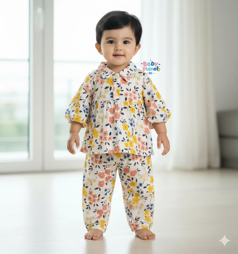 Ultra Soft Cotton Two-Piece Summer Set for Girls (18 Months – 7 Years) আলট্রা সফট কটন টু পিস গার্লস সামার সেট