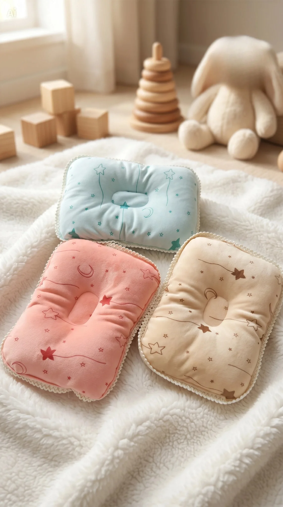 Soft Velvet Baby Mustard Seed Pillow/ বেবি সরিষা বালিশ