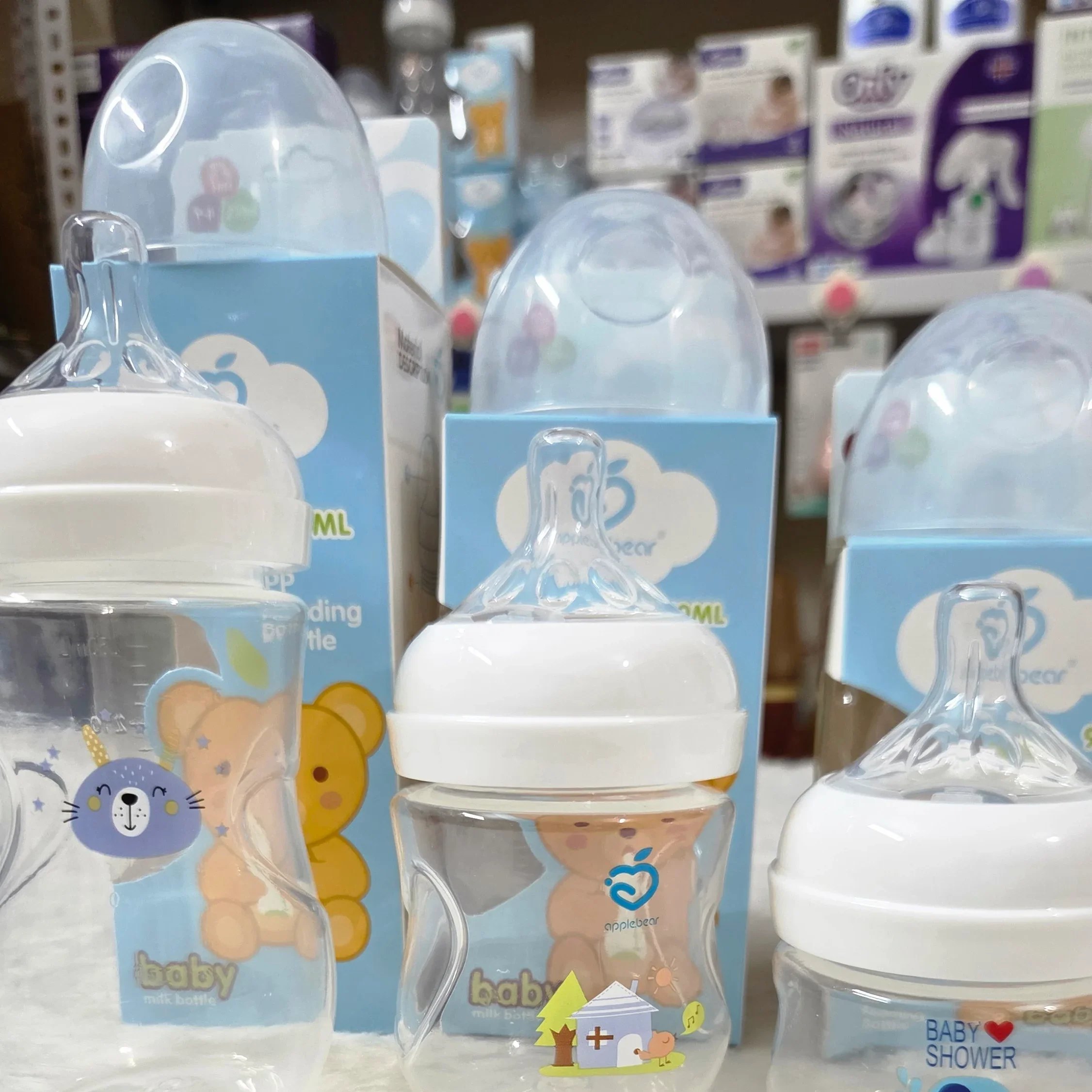 Applebear Wide Neck PP Plastic Feeding Bottle
