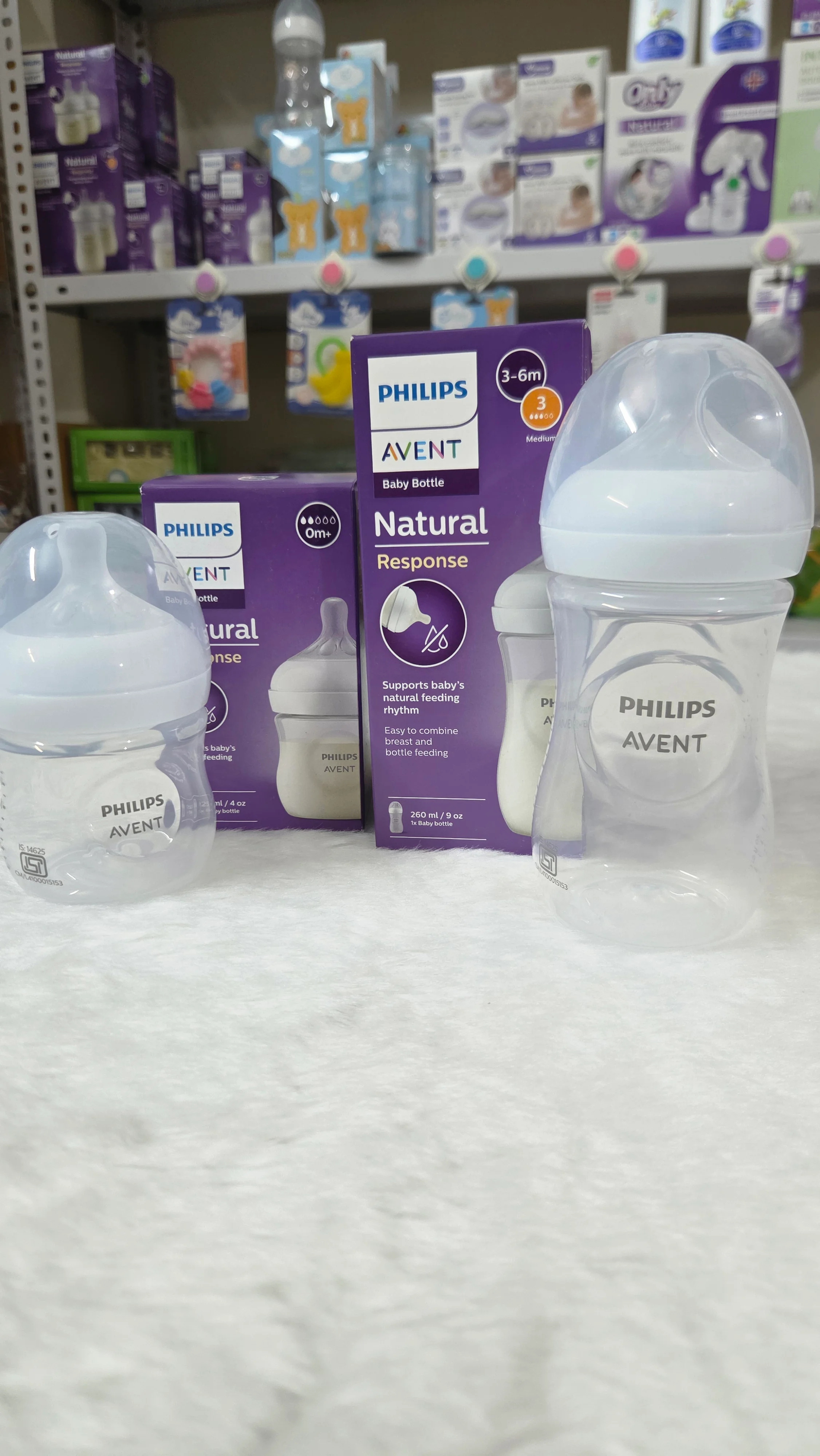 Philips Avent Natural Response Plastic Baby Feeder 1m+ 260ml Baby Feeding Bottle