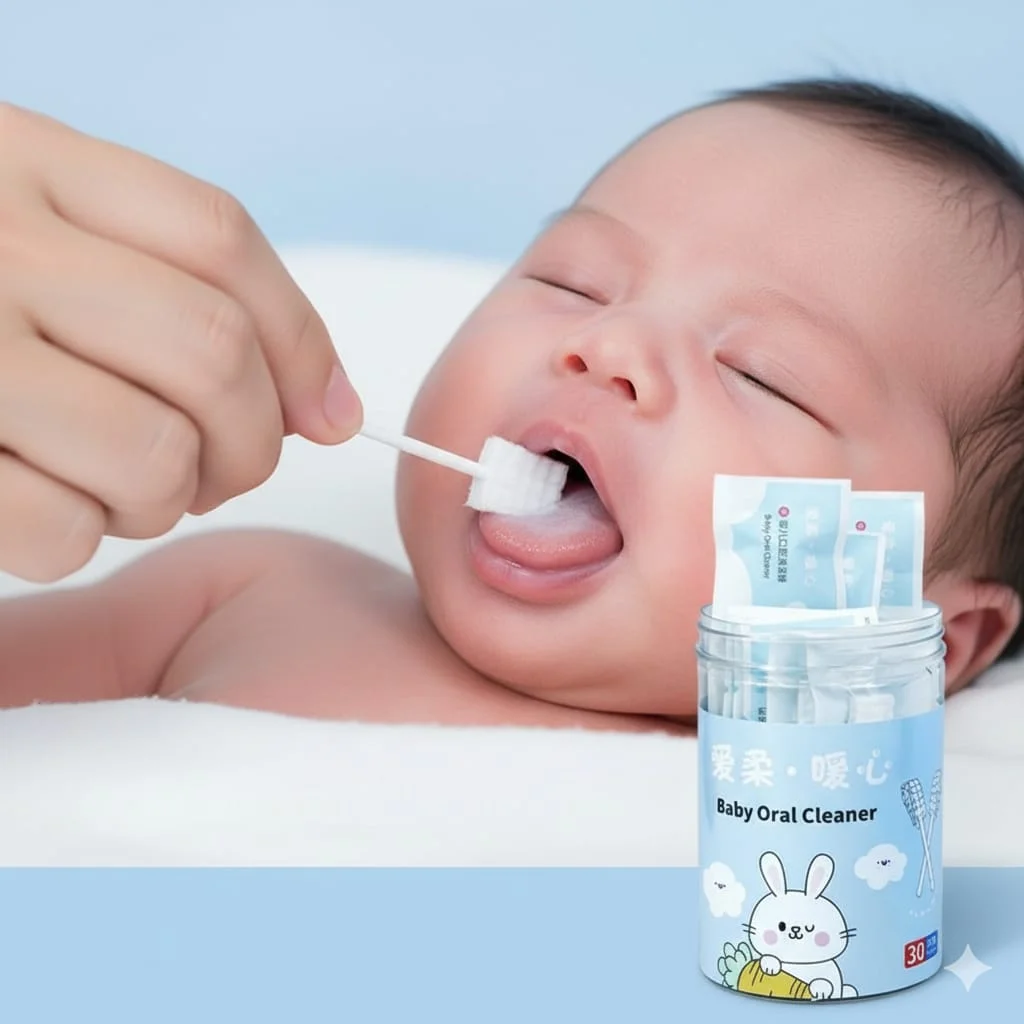 Baby Tongue Cleaner Swab Sticks