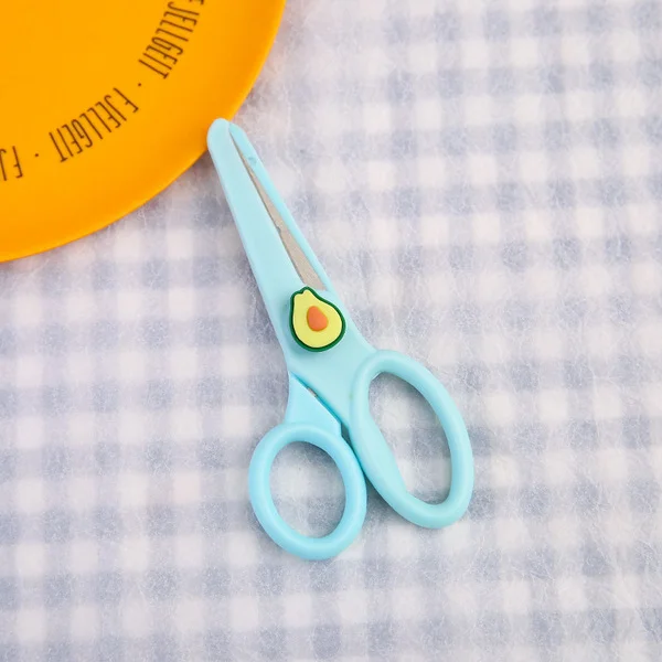 Cute Fruit Design Safety Scissors (Round Head) Cute Fruit Design Safety Scissors (Round Head)
