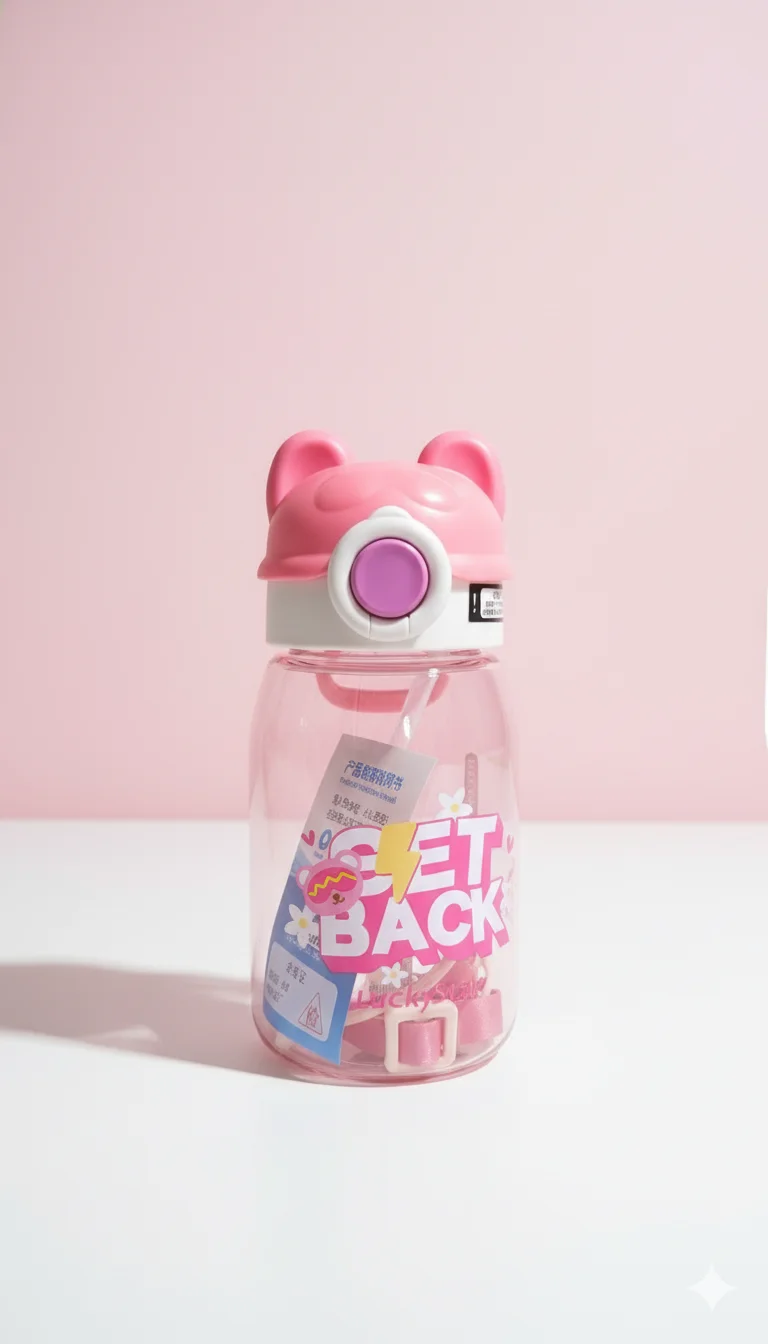 Cute Panda Designed Premium Baby Straw Bottle (620ml) Cute Panda Designed Premium Baby Straw Bottle (620ml)