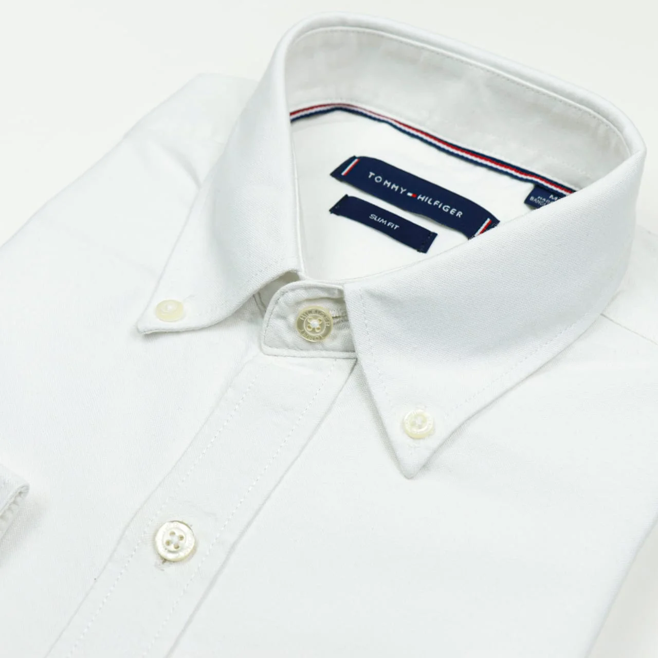 White Men's Oxford Cotton Shirt