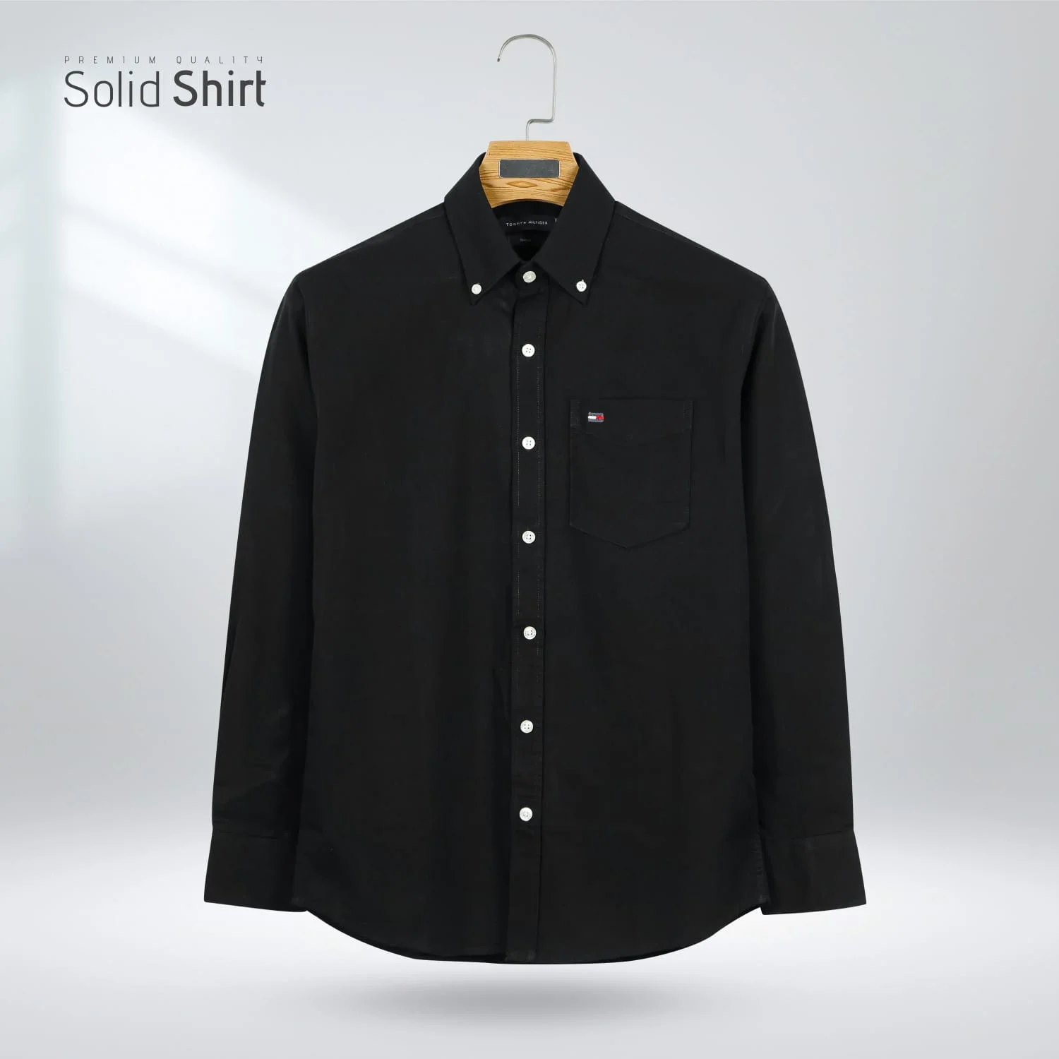 Black Premium Men's Oxford Cotton Shirt