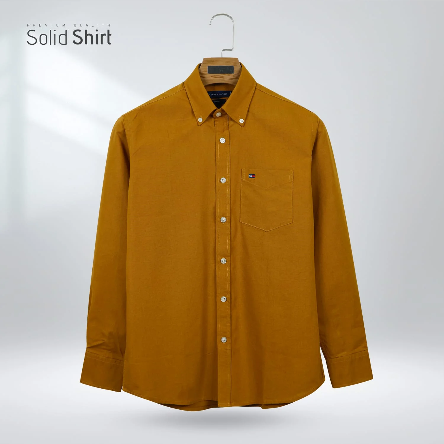 Mustard Yellow Premium Men's Oxford Cotton Shirt