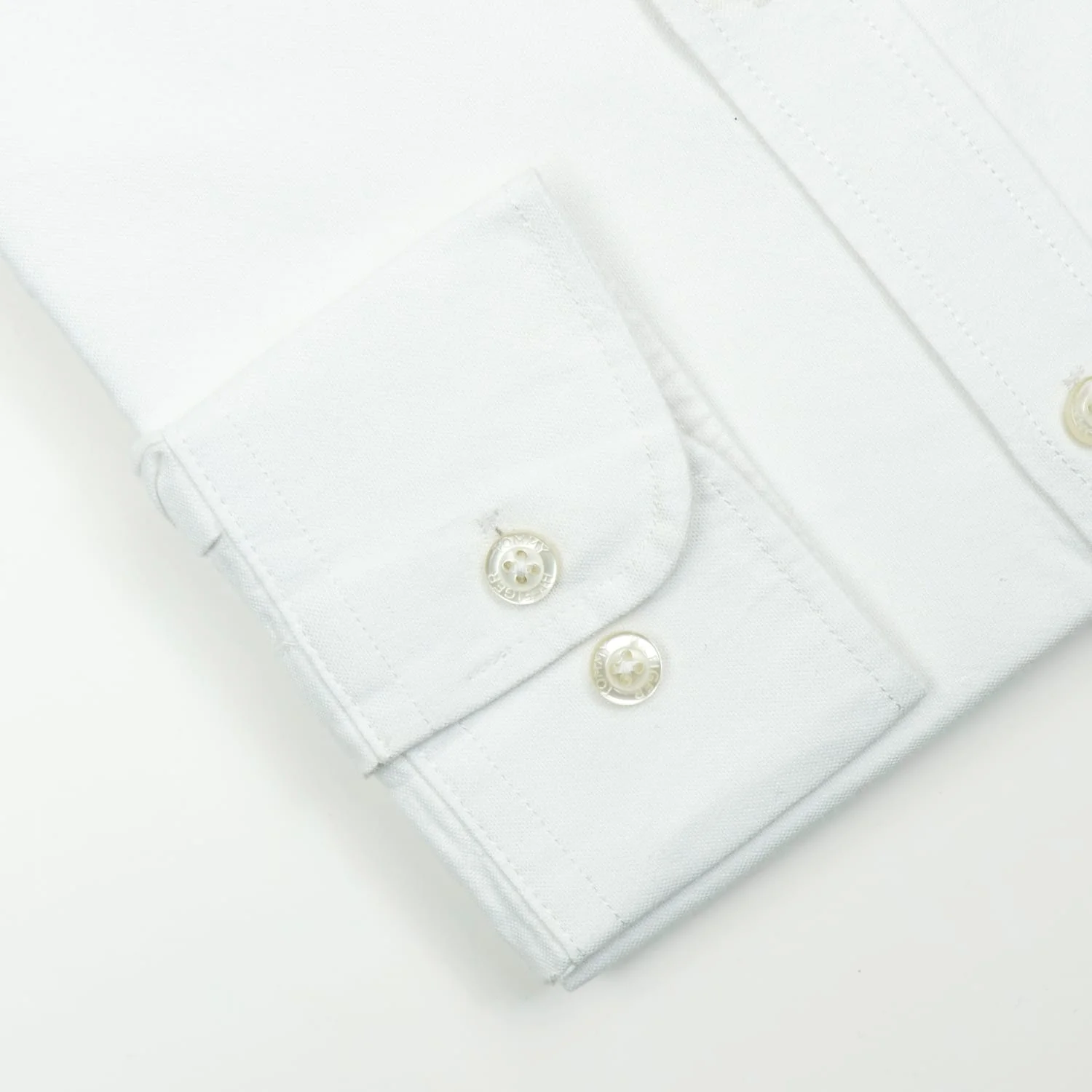 White Men's Oxford Cotton Shirt