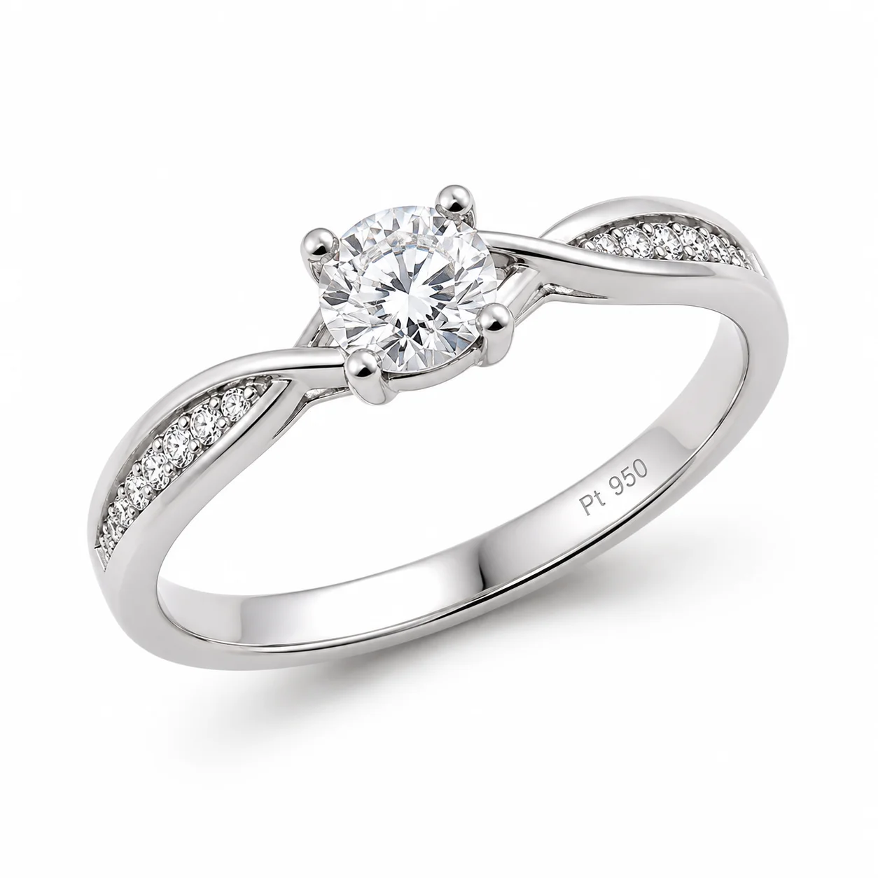 platinum finger ring