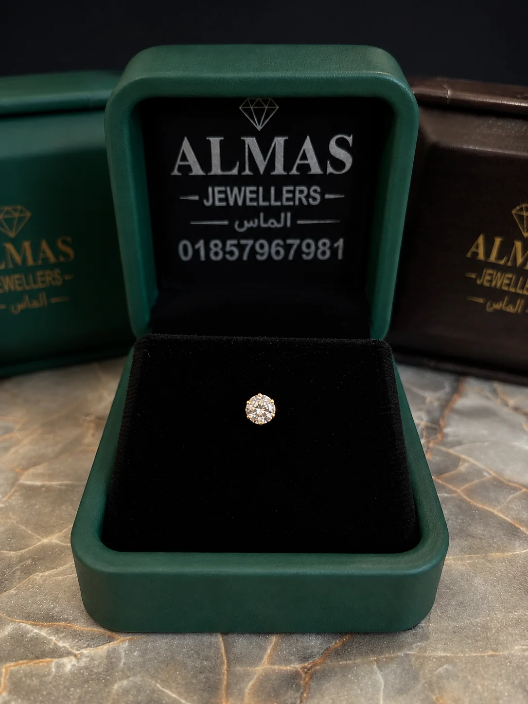1-Stone 5-Cent Moissanite Diamond Nose Pin 