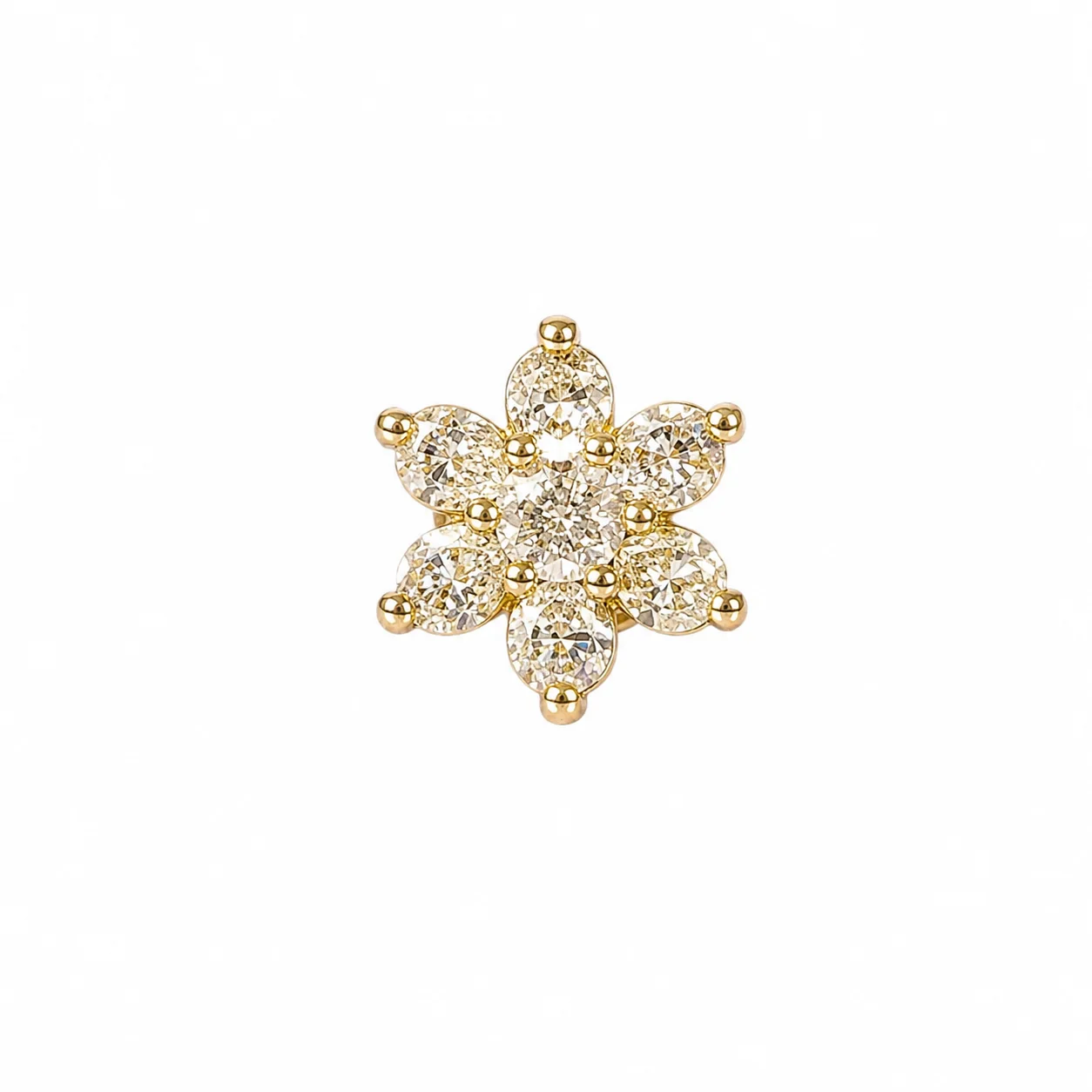 Moissanite Diamond NosePin 