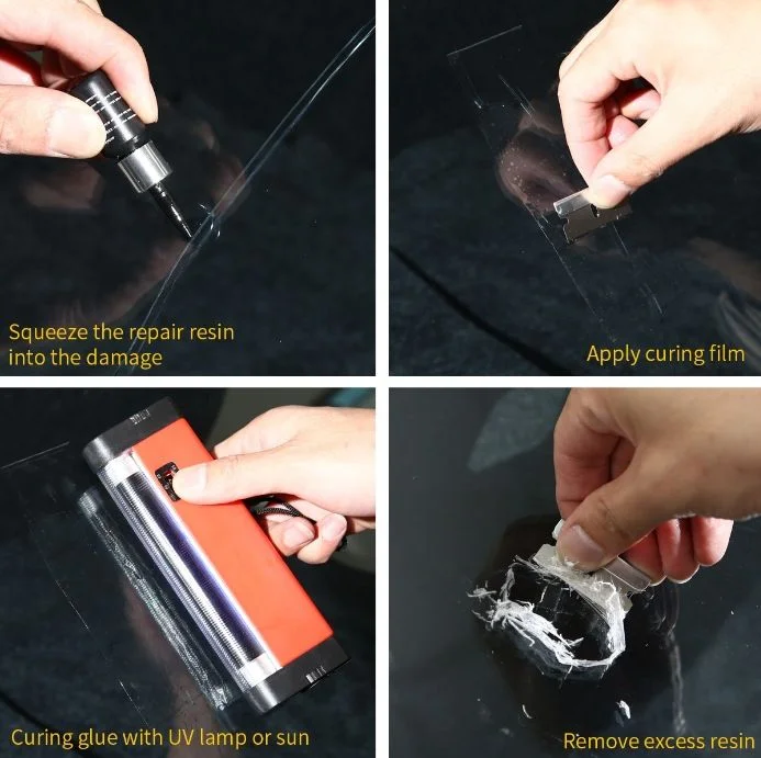 Car Glass Nano Repair Fluid Kit Cracked Car Restore Tool Windshield Repair Kit Resin Wind Shield DIY Auto Glass Repair Set Glass Corrector Shatter Repair Glue for Cars