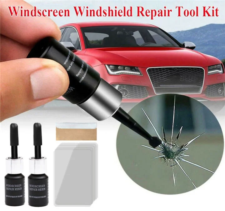 Car Glass Nano Repair Fluid Kit Cracked Car Restore Tool Windshield Repair Kit Resin Wind Shield DIY Auto Glass Repair Set Glass Corrector Shatter Repair Glue for Cars