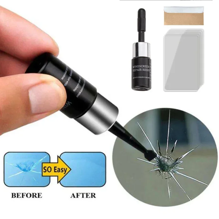 Car Glass Nano Repair Fluid Kit Cracked Car Restore Tool Windshield Repair Kit Resin Wind Shield DIY Auto Glass Repair Set Glass Corrector Shatter Repair Glue for Cars
