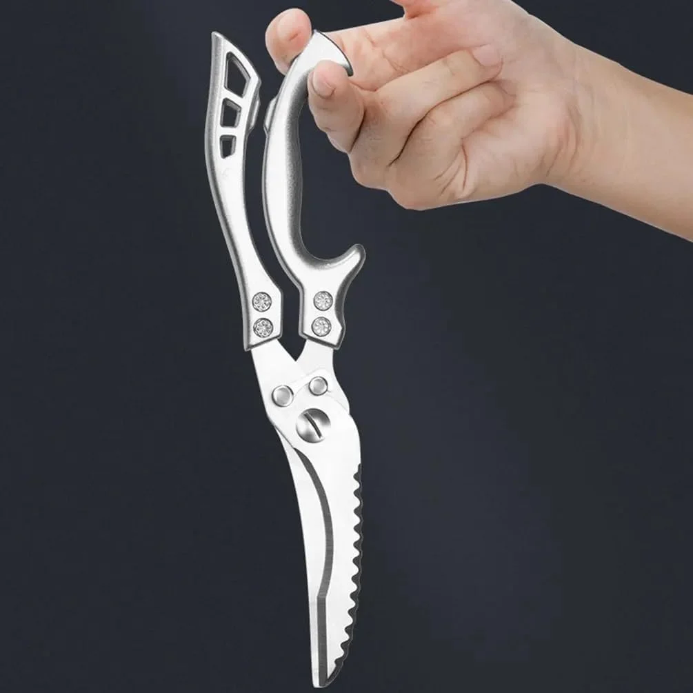 Heavy Duty Stainless Steel Kitchen Scissors | Multi-Functional Chicken Bone Cutting Shears Heavy Duty Stainless Steel Kitchen Scissors | Multi-Functional Chicken Bone Cutting Shears