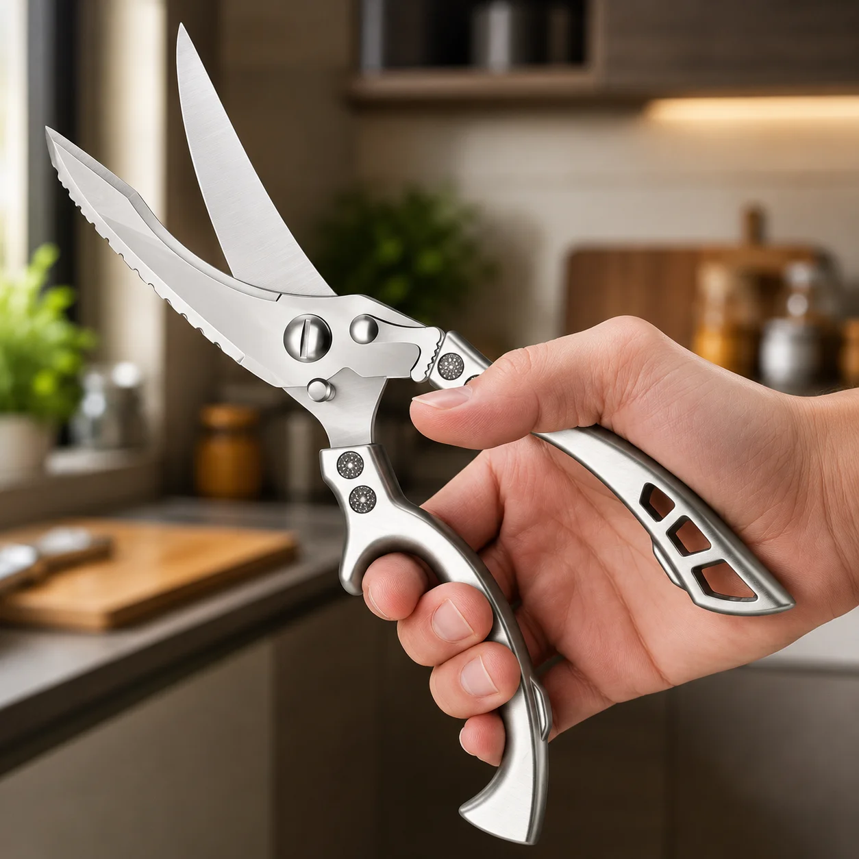 Heavy Duty Stainless Steel Kitchen Scissors | Multi-Functional Chicken Bone Cutting Shears Heavy Duty Stainless Steel Kitchen Scissors | Multi-Functional Chicken Bone Cutting Shears