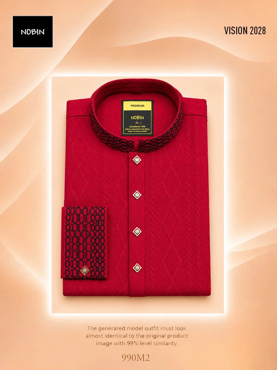 Royal Textured Panjabi 990-M14 Royal Textured Panjabi 990-M14